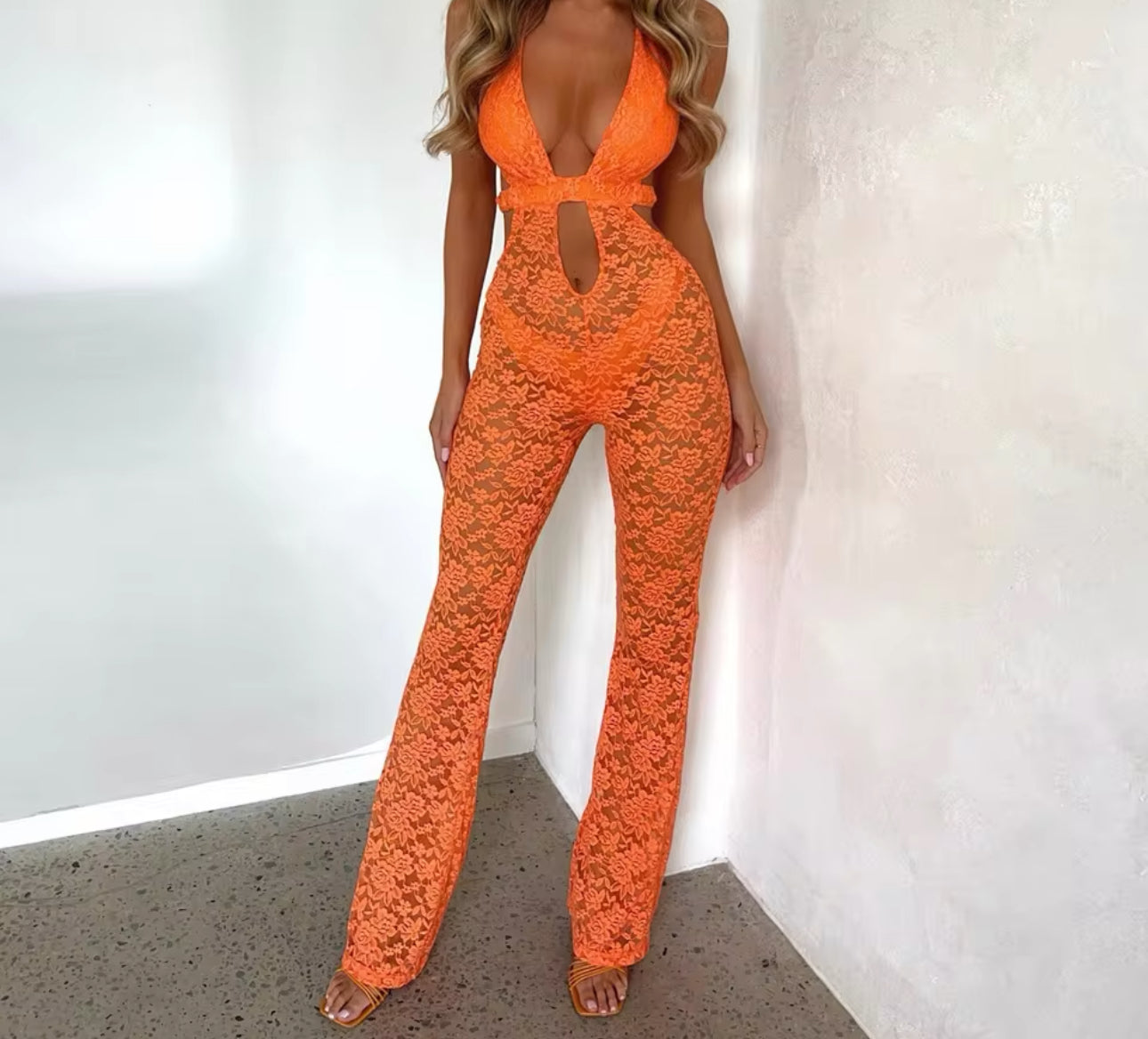 Gina Lace Jumpsuit