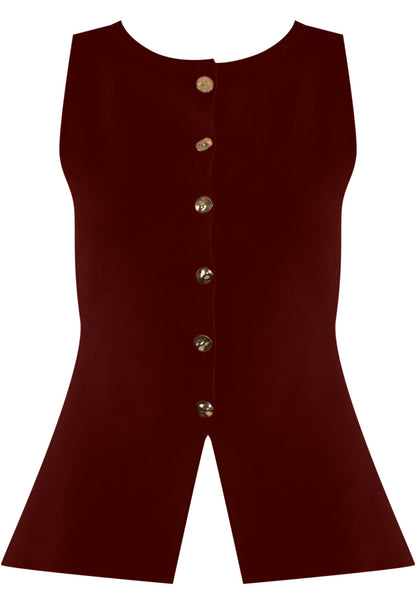 Sofia Fine Knit Peplum Waistcoat