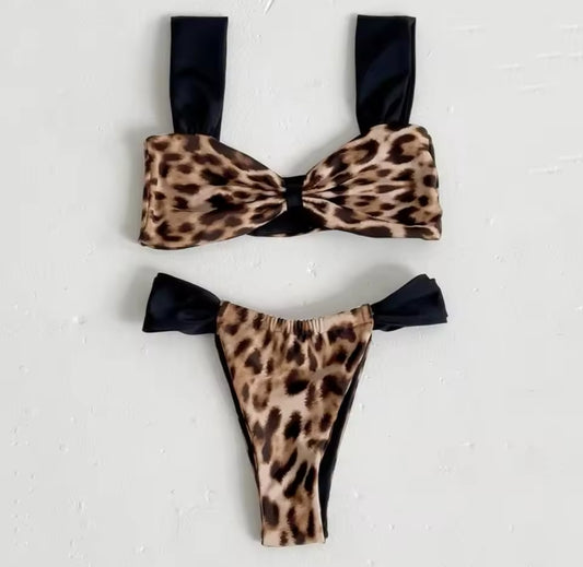 Leopard Micro Bikini Swim Set