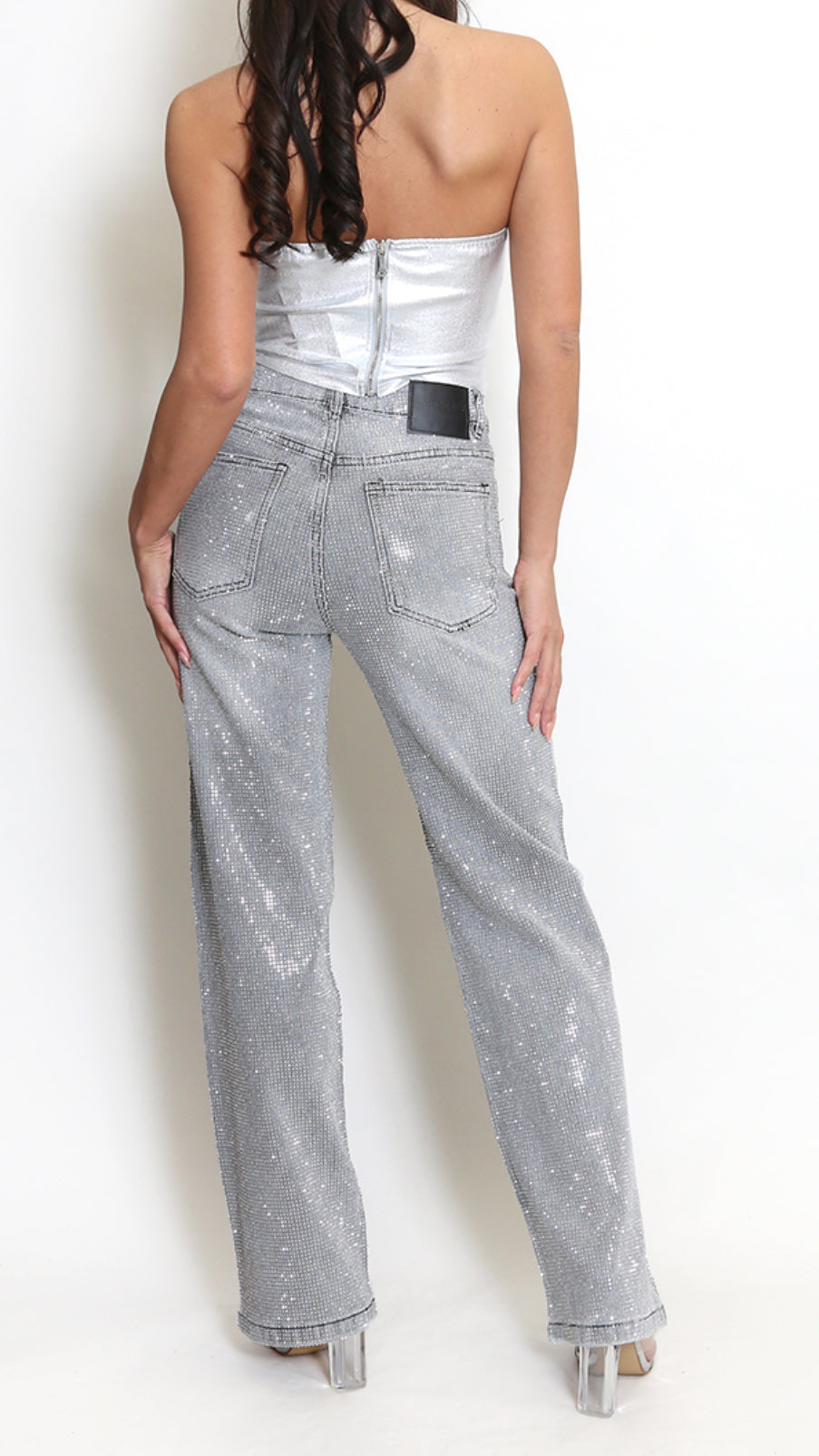 Nala Embellished Wide Fit Jeans