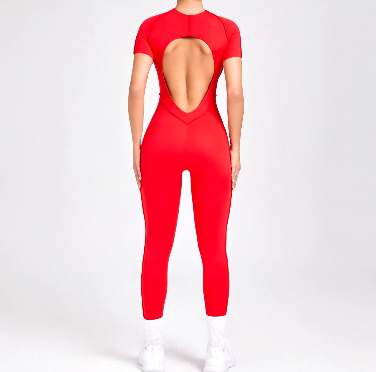 BTR Sculpt Open Back Jumpsuit