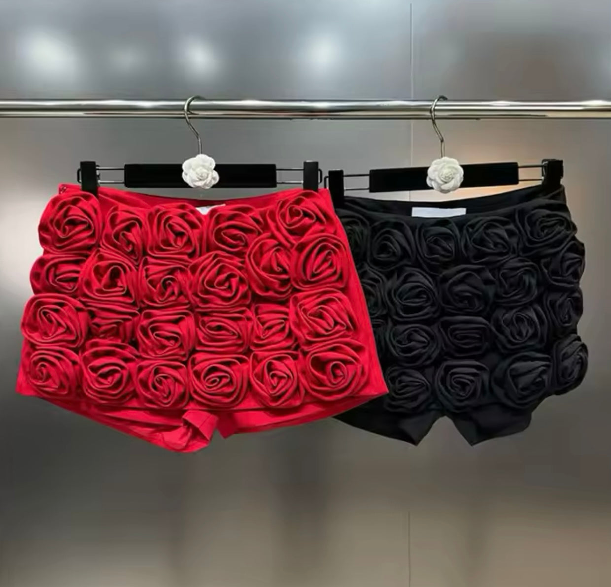 Rose 3D flower Skort